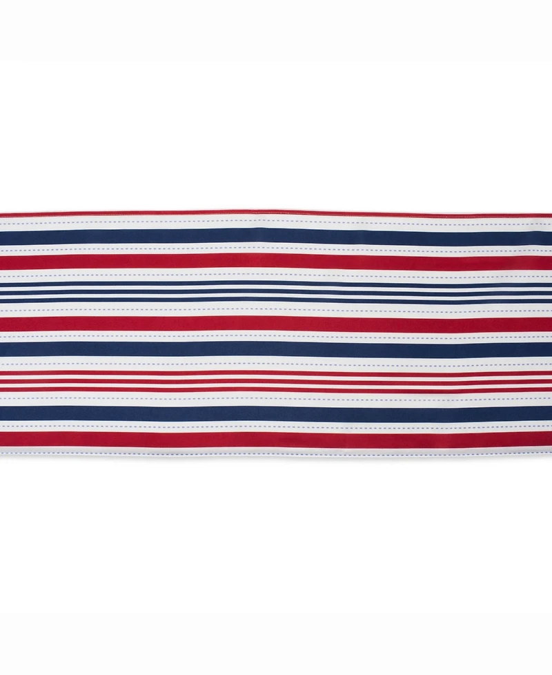 Patriotic Stripe Outdoor Table Runner 14" X 108"