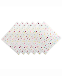 Multi Polka Dots Print Napkin Set of 6