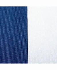 Nautical Blue Cabana Stripe Outdoor Table cloth with Zipper 52" Round