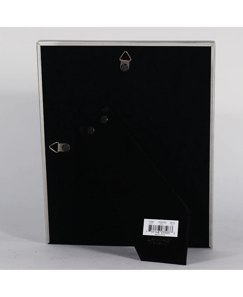 Lawrence Frames Antique Pewter Picture Frame - Bead Border Design