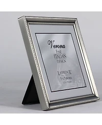 Lawrence Frames Antique Pewter Picture Frame - Bead Border Design - 5" x 5"