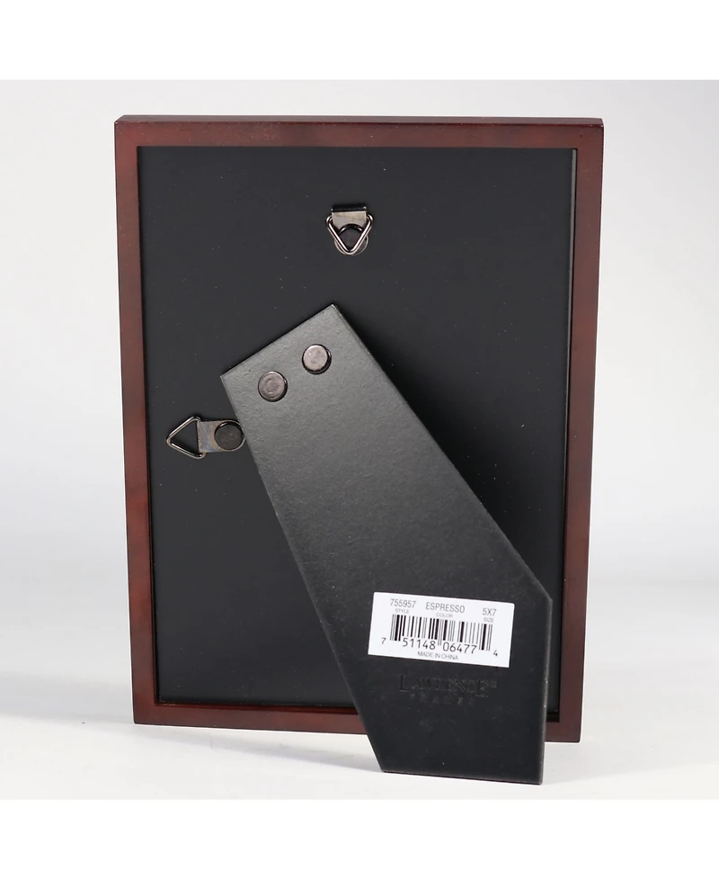 Lawrence Frames 755957 Espresso Wood Picture Frame - 5" x 7"