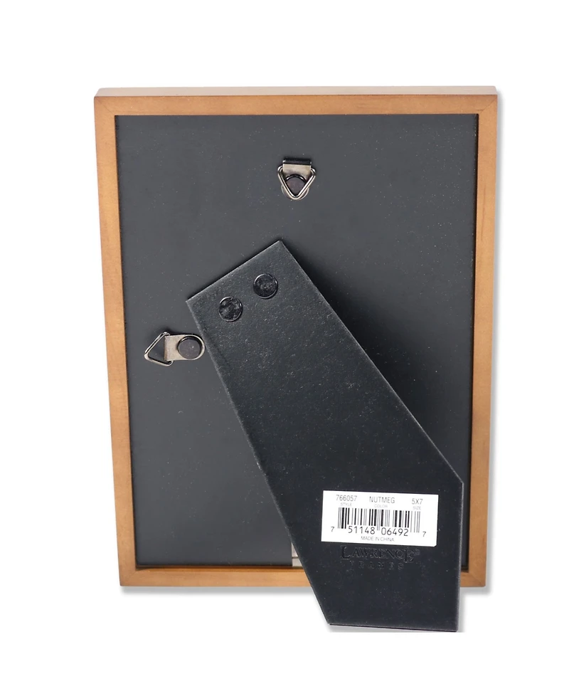 Lawrence Frames 766057 Nutmeg Wood Picture Frame - 5" x 7"