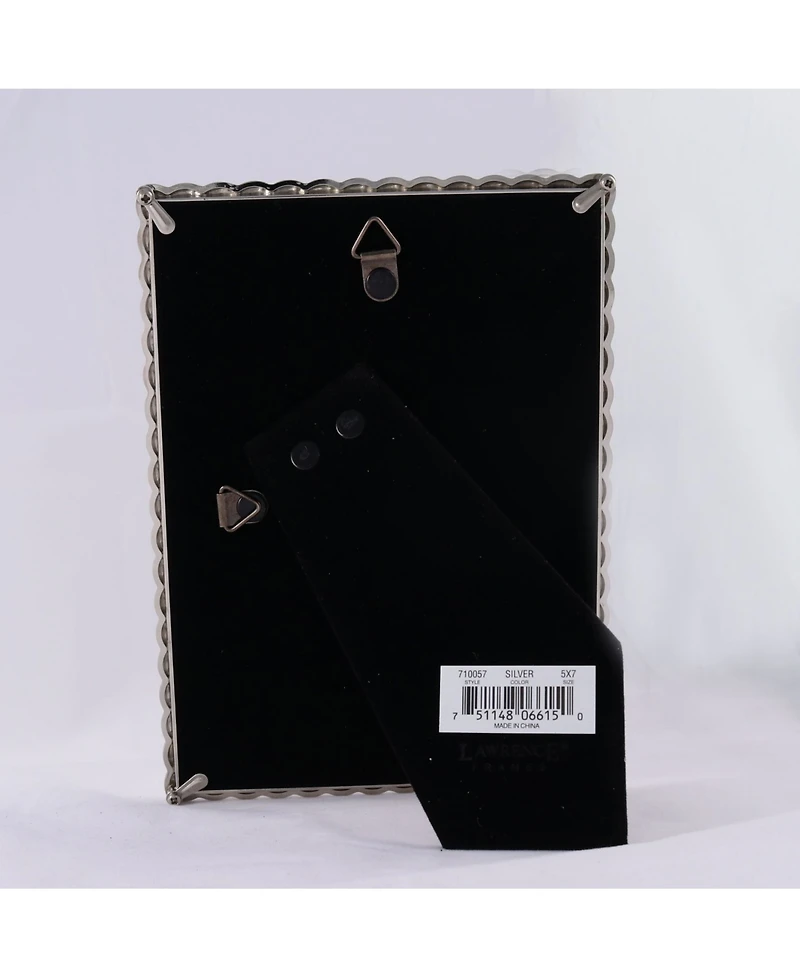 Lawrence Frames 710057 Silver Metal Rope Picture Frame - 5" x 7"