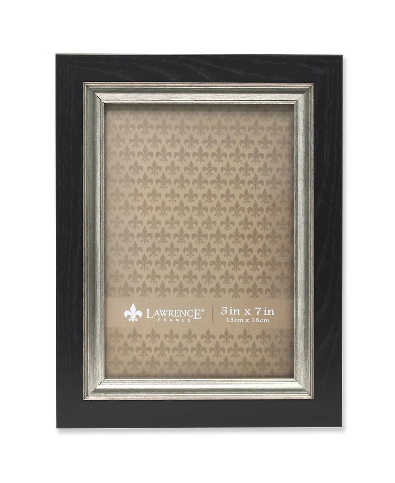 Lawrence Frames Black with Burnished Silver Inner - 5" x 7"