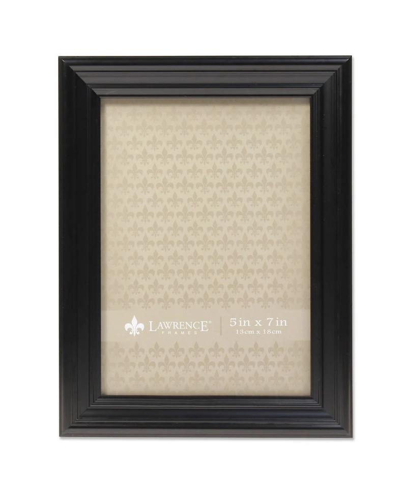 Lawrence Frames Classic Detailed Black Picture Frame - 5" x 7"