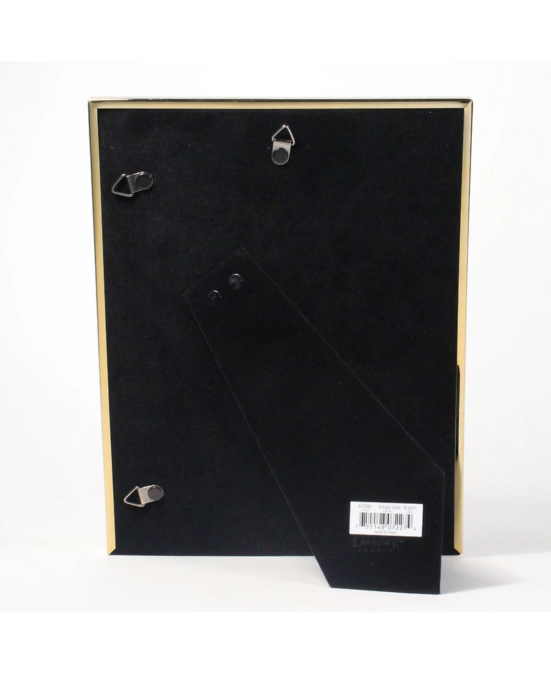Lawrence Frames Simply Gold Metal Picture Frame - 8.5" x 11"