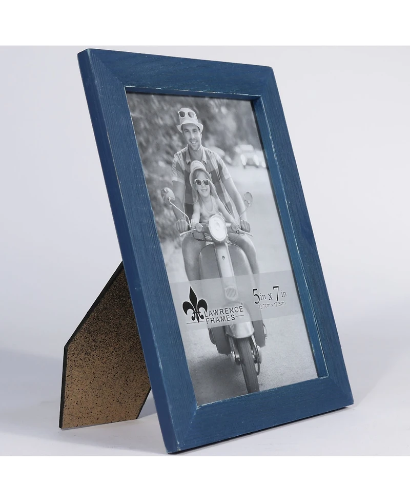 Lawrence Frames Charlotte Weathered Navy Blue Wood Picture Frame