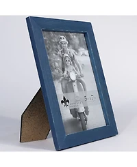 Lawrence Frames Charlotte Weathered Navy Blue Wood Picture Frame