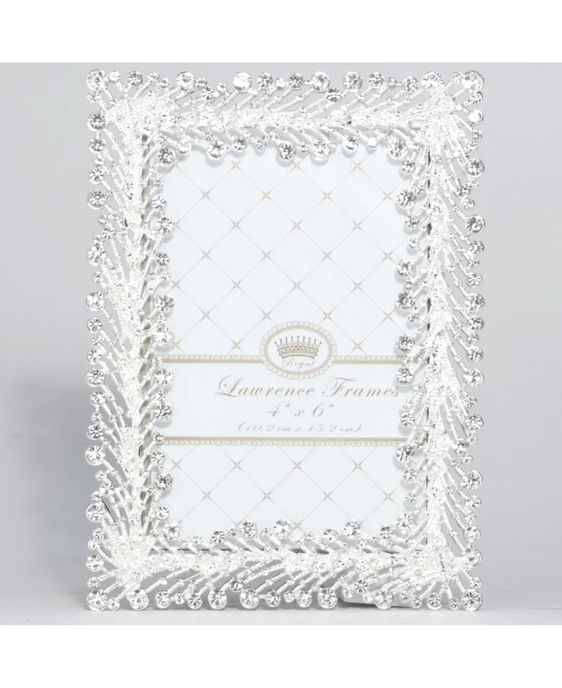 Lawrence Frames Jasmond Silver Metal Frame with Crystal Spray