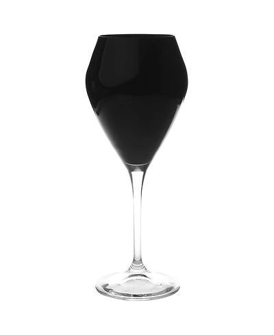 Classic Touch Set of 6 Water Glasses with Clear Stem