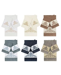 Linum Home Turkish Cotton Scarlet -Pc. Embellished Towel Set