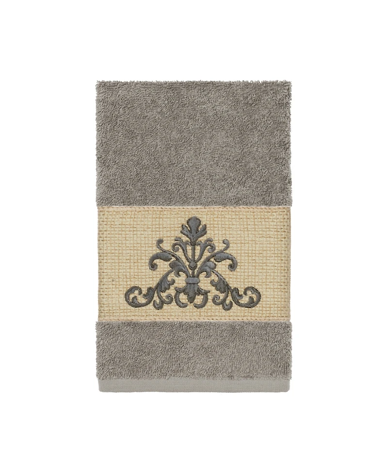 Linum Home Turkish Cotton Scarlet Embellished Hand Towel