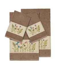 Linum Home Turkish Cotton Serenity -Pc. Embellished Towel Set