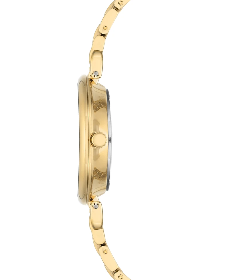 Anne Klein Women's Gold-Tone Bracelet Watch 30mm