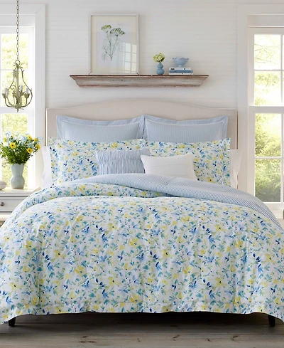Laura Ashley Nora Reversible 5-Pc. Comforter Set, Twin