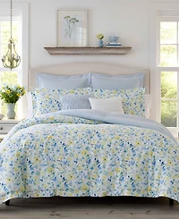 Laura Ashley Nora Reversible -Pc. Comforter Set