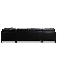 Closeout! Virton 136" 4-Pc. Leather Chaise Sectional Sofa, Created for Macy's