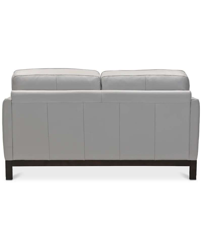 Closeout! Virton 63" Leather Loveseat, Created for Macy's