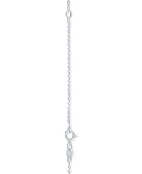 Diamond "Mom" Paw 18" Pendant Necklace (1/10 ct. t.w.) in Sterling Silver