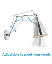 Jonathan Y Rover 7" Adjustable Arm Led Wall Sconce