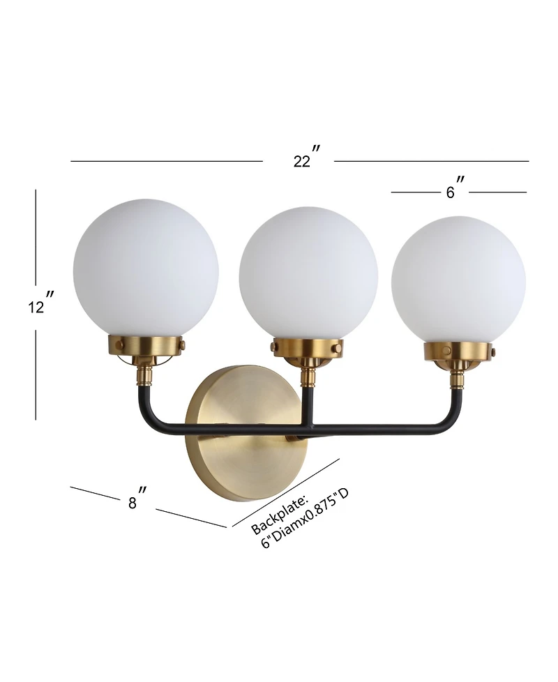 Jonathan Y Caleb 3-Light 22" Wall Sconce