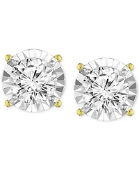 TruMiracle Diamond Stud Earrings (1-1/4 ct. t.w.) in 14k White, Yellow or Rose Gold