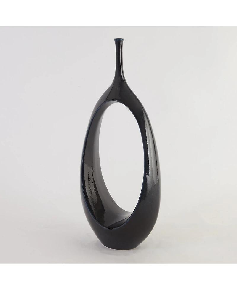 Global Views Open Oval Ring Vase Small