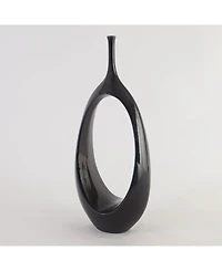 Global Views Open Oval Ring Vase Small
