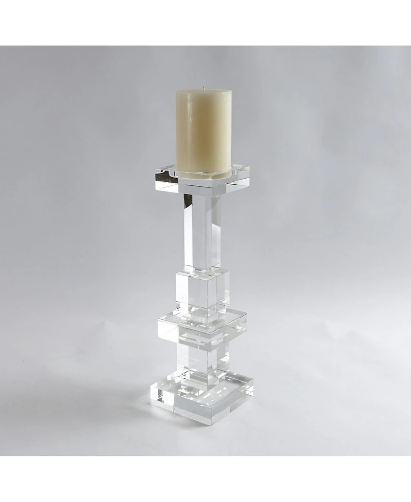 Global Views Brilliant Pillar Candleholder Tall