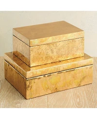 Global Views Luxe Gold Leaf Box Large