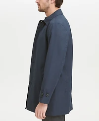 Cole Haan Men's Button-Front Water Resistant Rain Coat