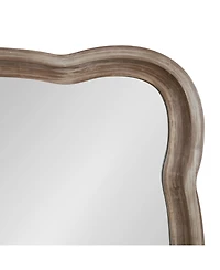 Kate and Laurel Hatherleigh Scallop Wood Wall Mirror