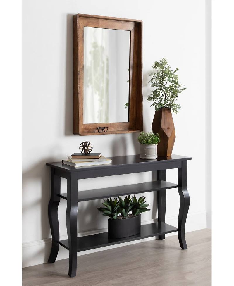 Kate and Laurel Basking Wall Mirror with Shelf