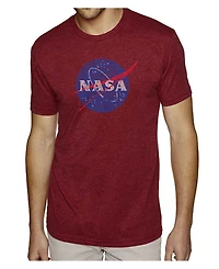 La Pop Art Mens Premium Blend Word T-Shirt - Nasa Meatball Logo