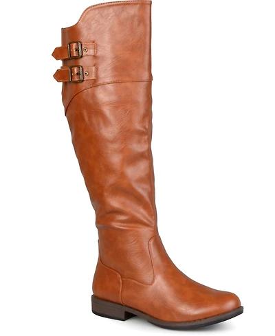 Journee Collection Women's Tori Extra Wide Calf Knee High Riding Boots