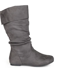 Journee Collection Women's Shelley Fold Over Slouch Mid Shaft Boots