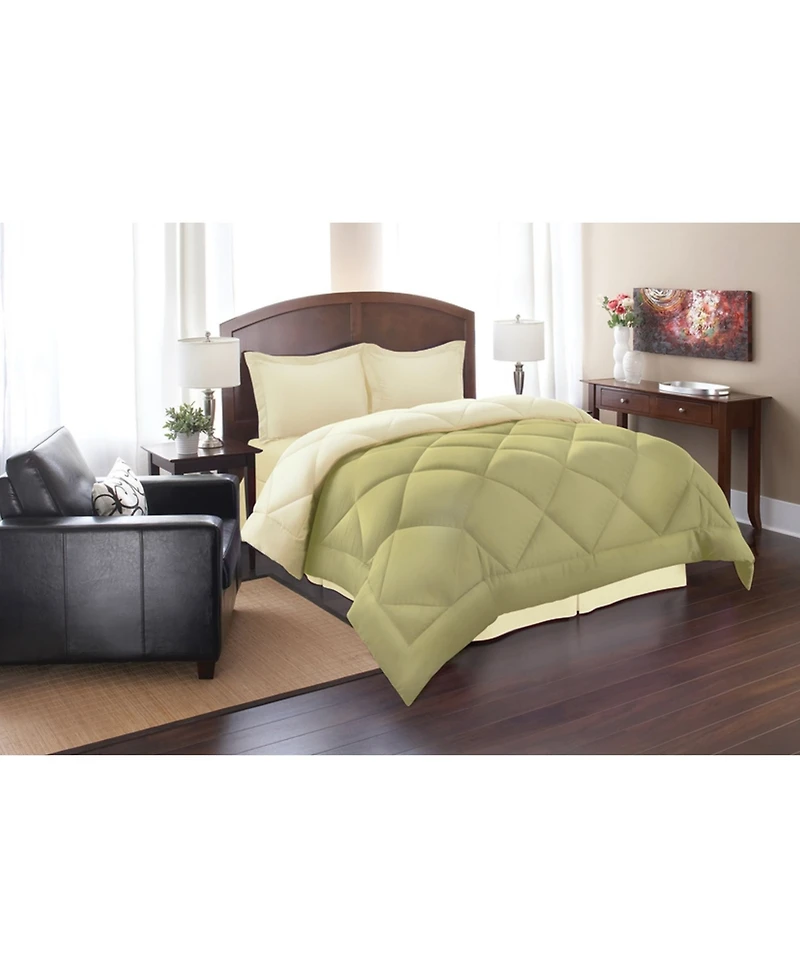 Elegant Comfort Reversible Down Alternative 3 Pc. Comforter Sets, King/California King