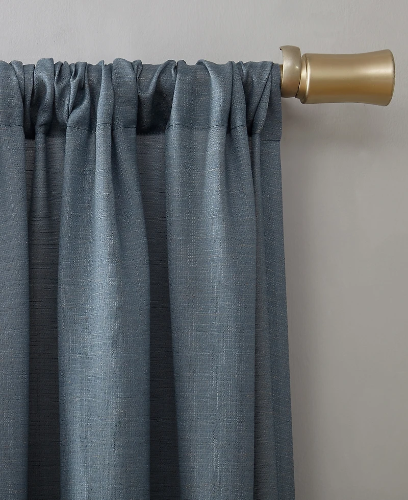 Amalfi Linen Blend Textured Semi-Sheer Rod Pocket Curtain Panel