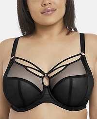 Elomi Full Figure Sachi Underwire Strappy Caged Bra EL4350, Online Only