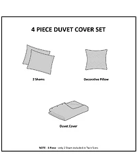 Intelligent Design Abby Pintucked Metallic 4-Pc. Duvet Cover Set, Full/Queen