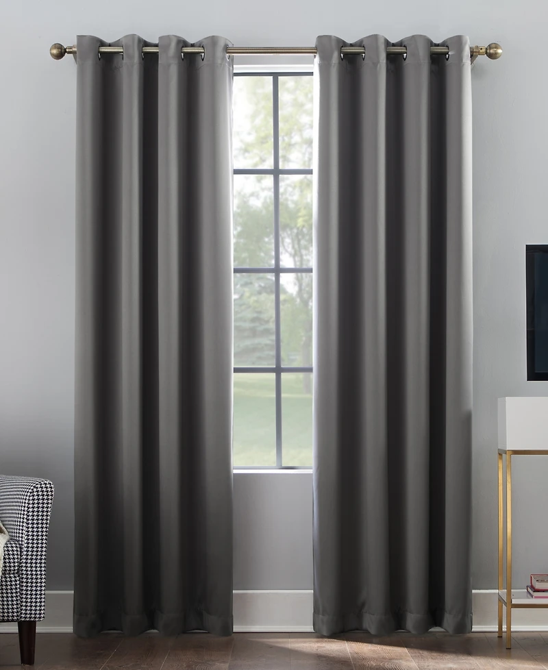 Oslo Theater Grade Extreme 100% Blackout Grommet Curtain Panel