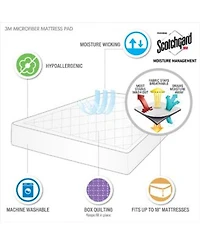 Madison Park Highline Quilted Microfiber Deep Pocket Mattress Pad