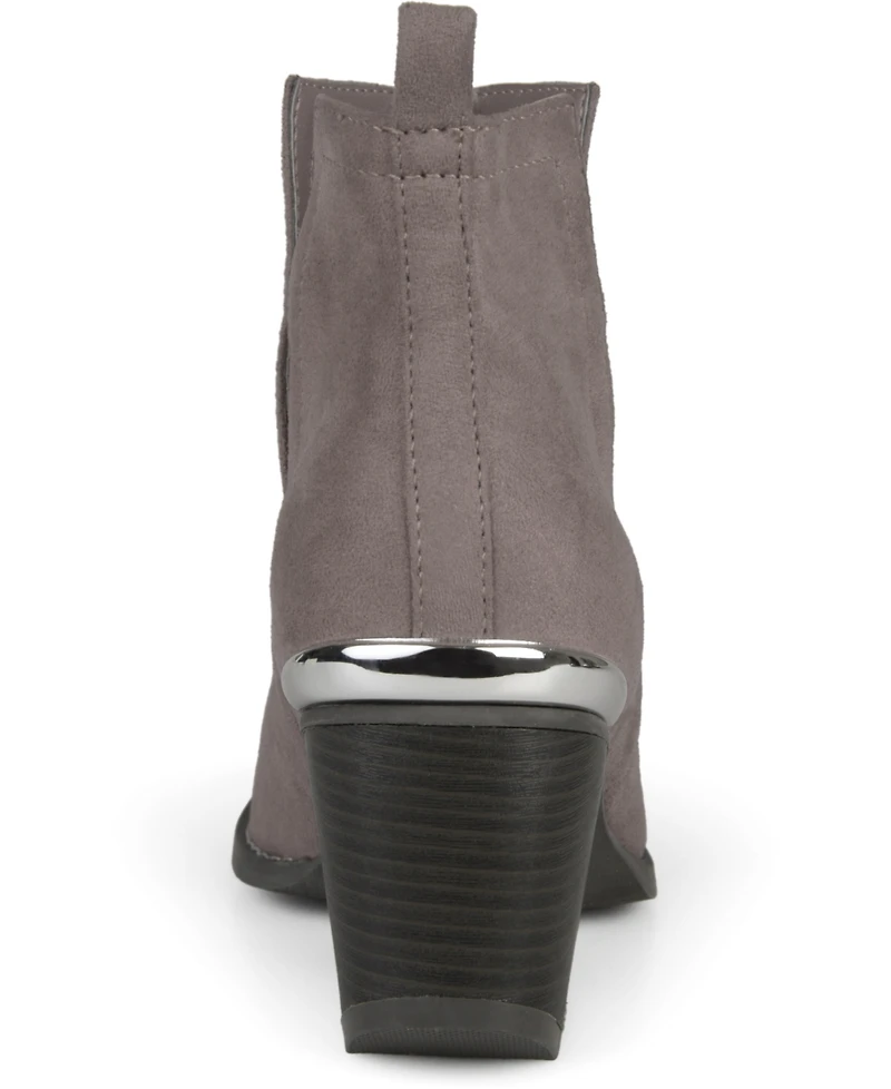 Journee Collection Women's Issla Block Heel Western Booties