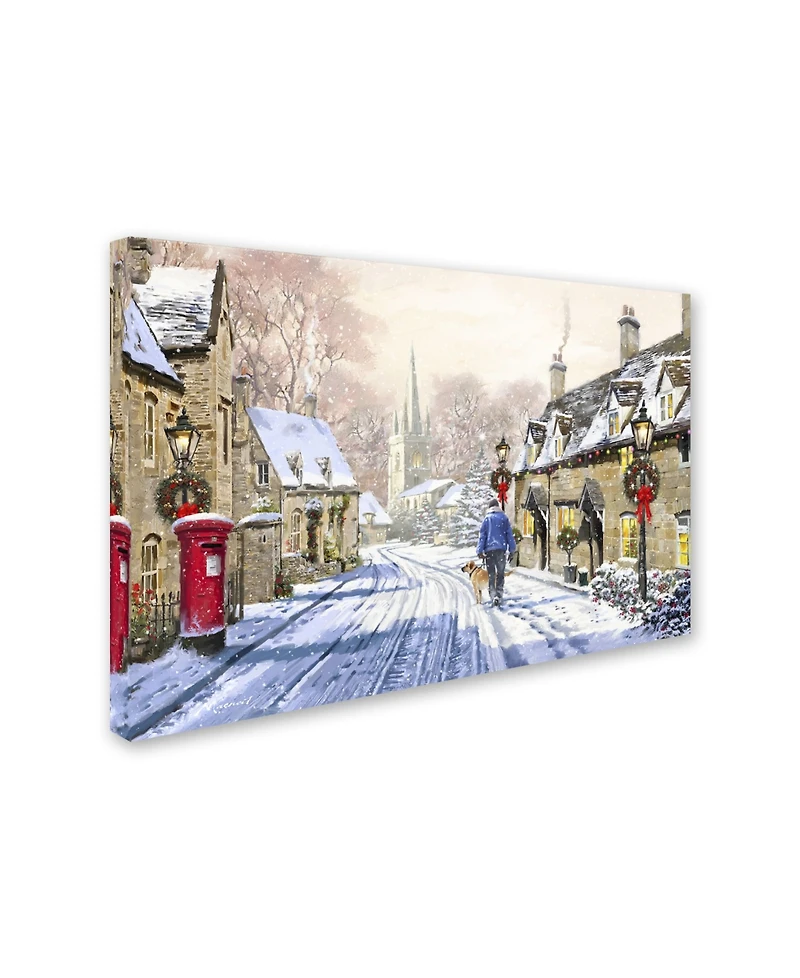 The Macneil Studio 'Christmas Village x2' Canvas Art - 16" x 24"