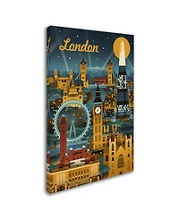 Lantern Press 'London' Canvas Art - 12" x 19"