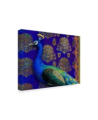 Maria Rytova 'Indian Peacock' Canvas Art - 35" x 47"