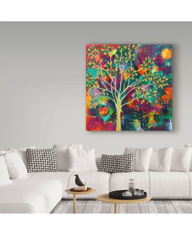 Vicki Mcardle Art 'I Turn To Nature' Canvas Art - 24" x 24"