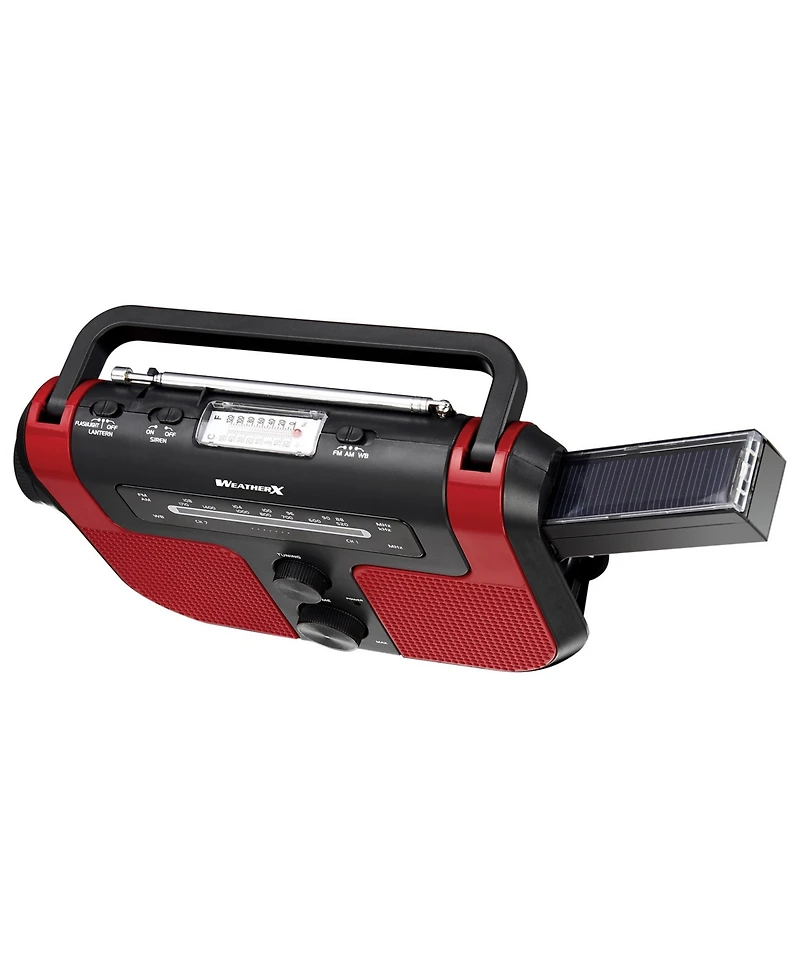 WeatherX Weatherband Am/Fm Radio with Flashlight, Lantern, and Phone Charger, WR383R