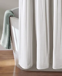 Lush Decor Linen Button Shower Curtain, 72" x